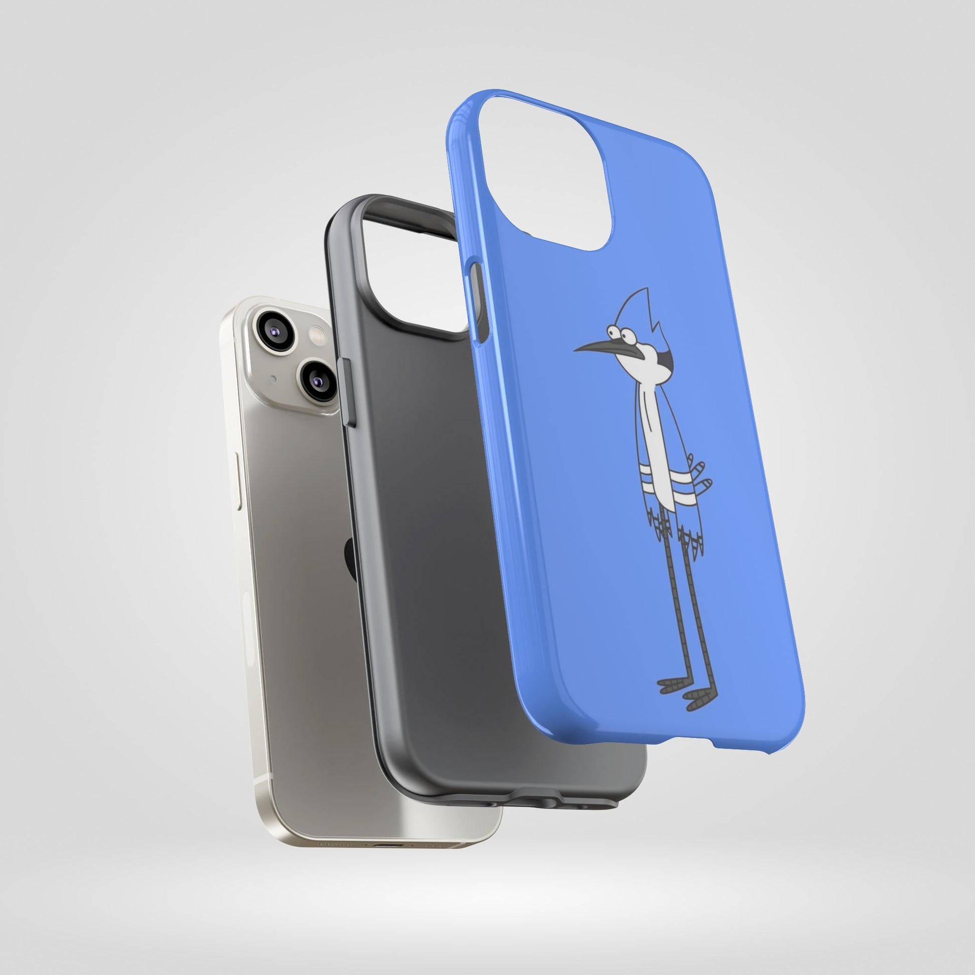 Regular Show Bold Blue Phone Case with Cartoon Design - Roe Creation
