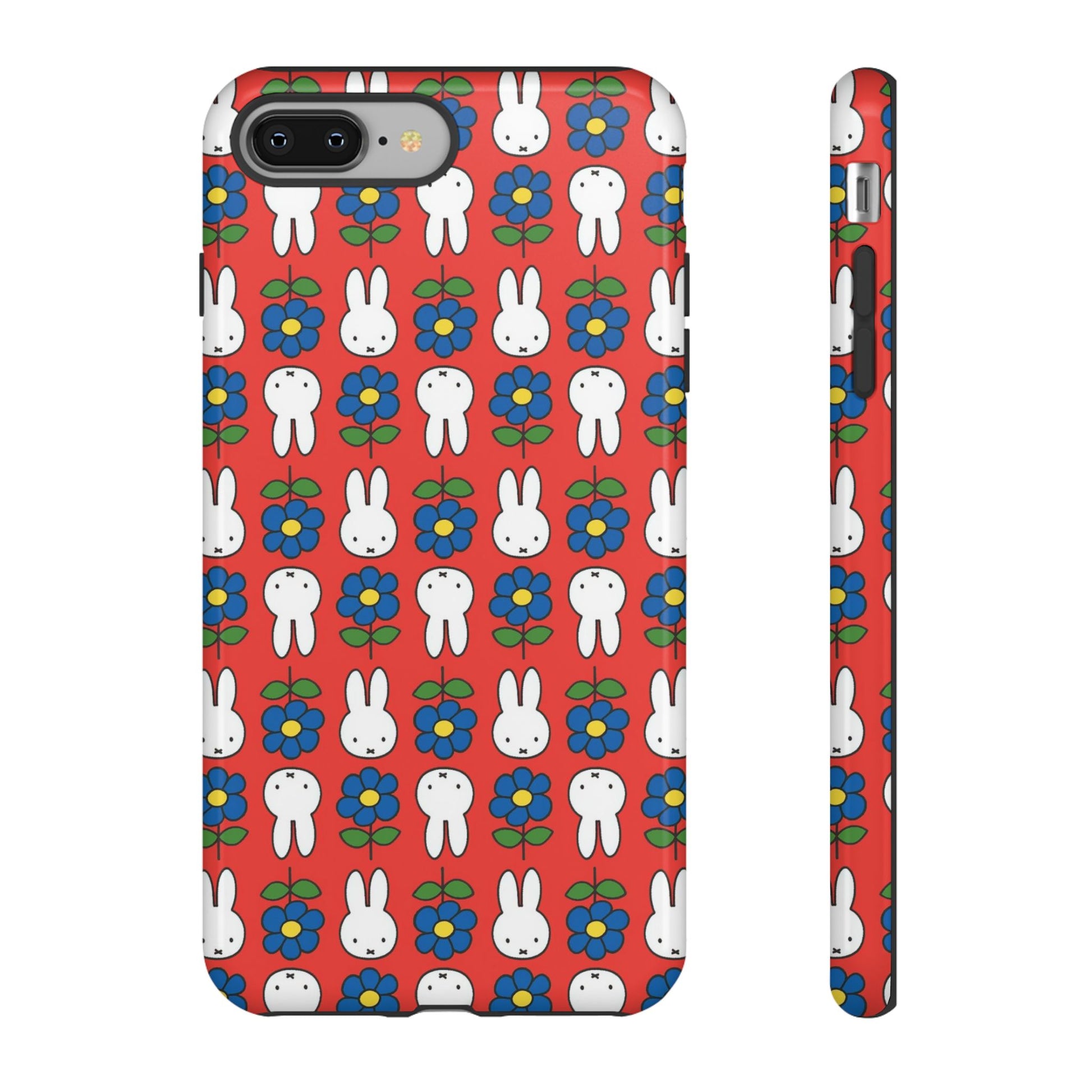 Cute Miffy Floral Phone Case - Tough Protection with Fun Design, iPhone, Samsung - Roe Creation