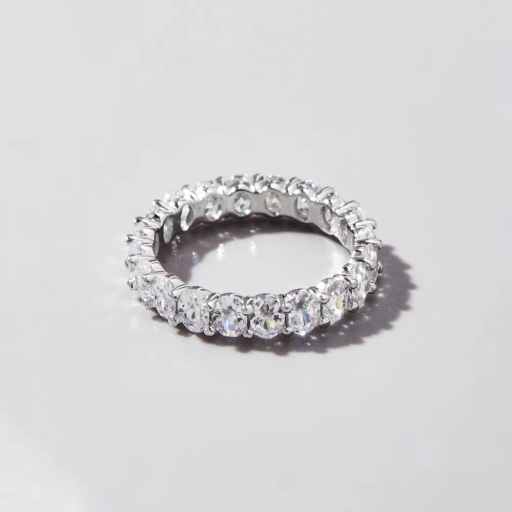 Inlaid Zircon 925 Sterling Silver Ring - Roe Creation