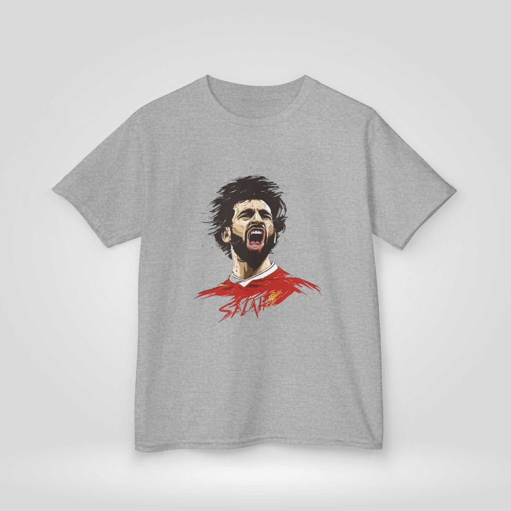 Mohammed Salah Kids Tee - Heavy Cotton™ T-Shirt for Young Liverpool Fans - Roe Creation