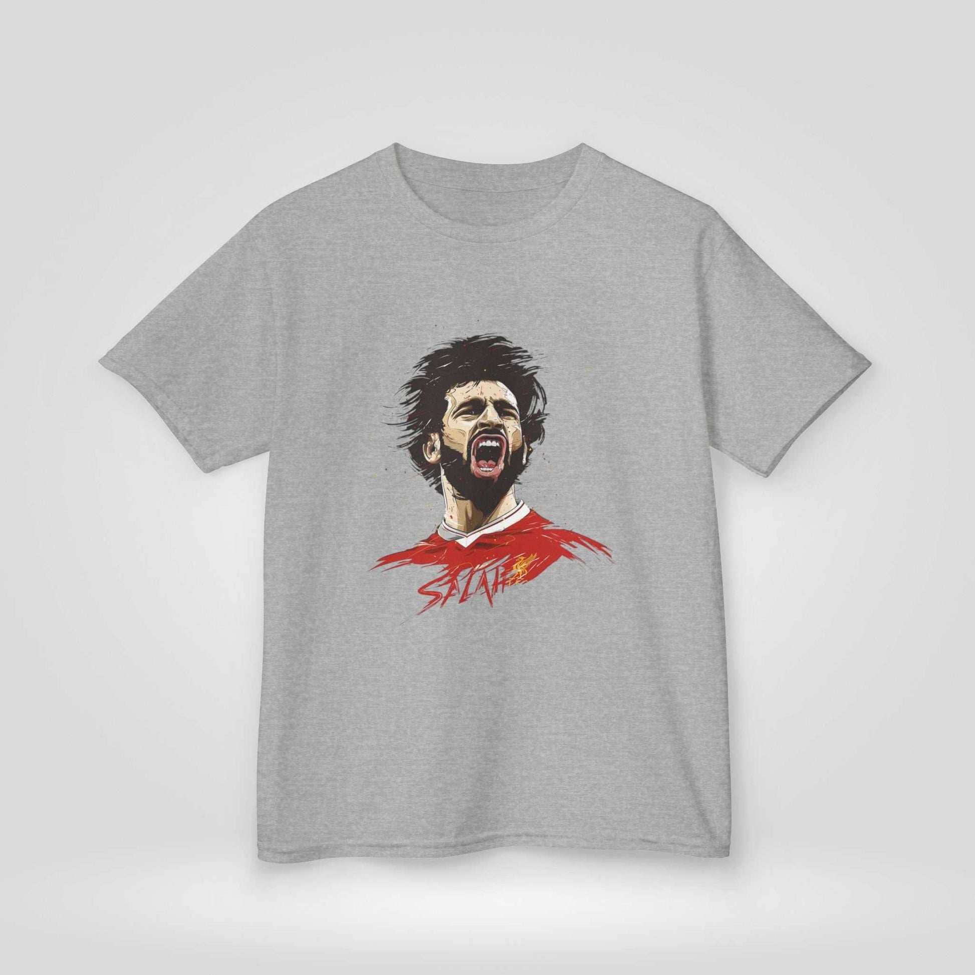 Mohammed Salah Kids Tee - Heavy Cotton™ T-Shirt for Young Liverpool Fans - Roe Creation