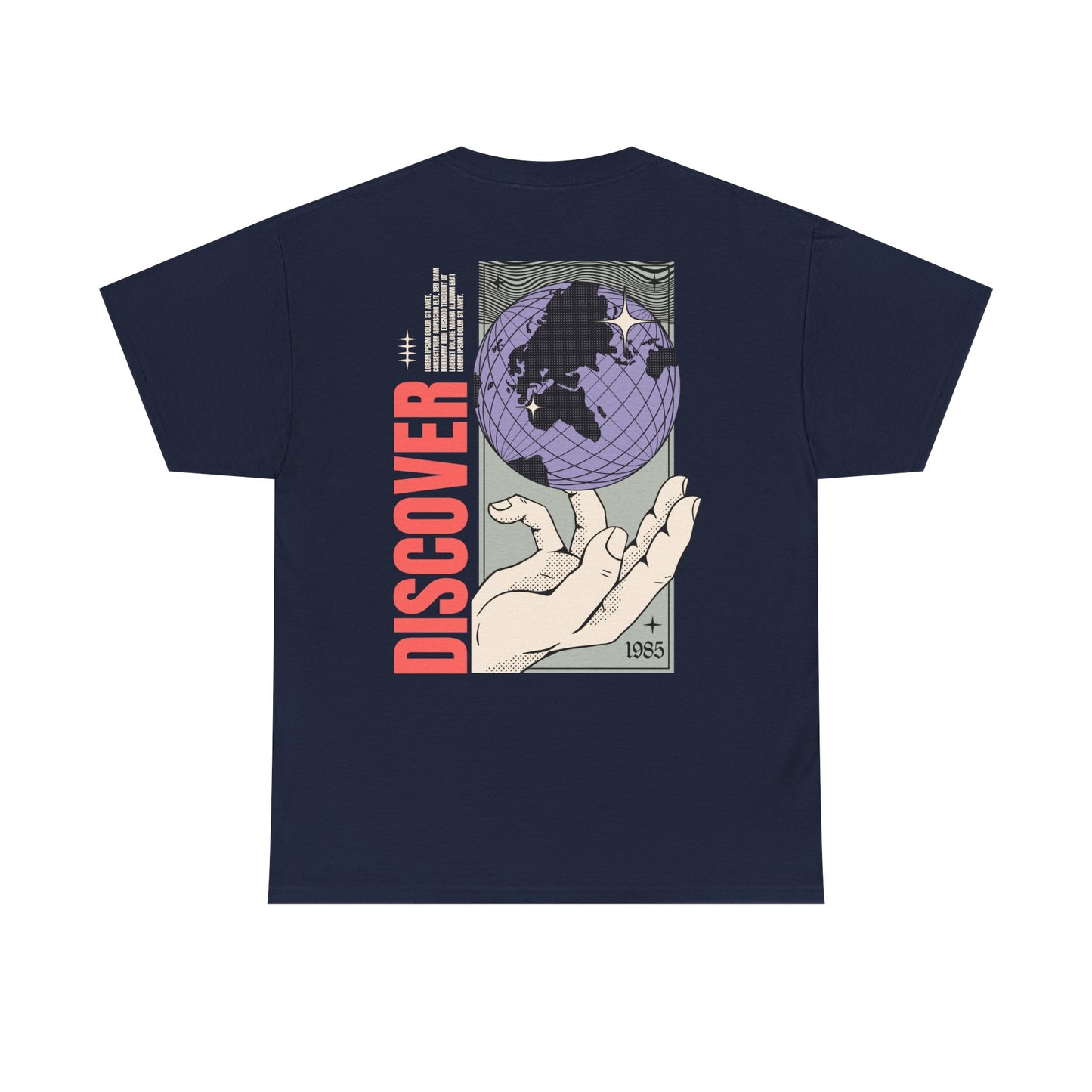 Discover Unisex Heavy Cotton Tee - Inspirational Global Design