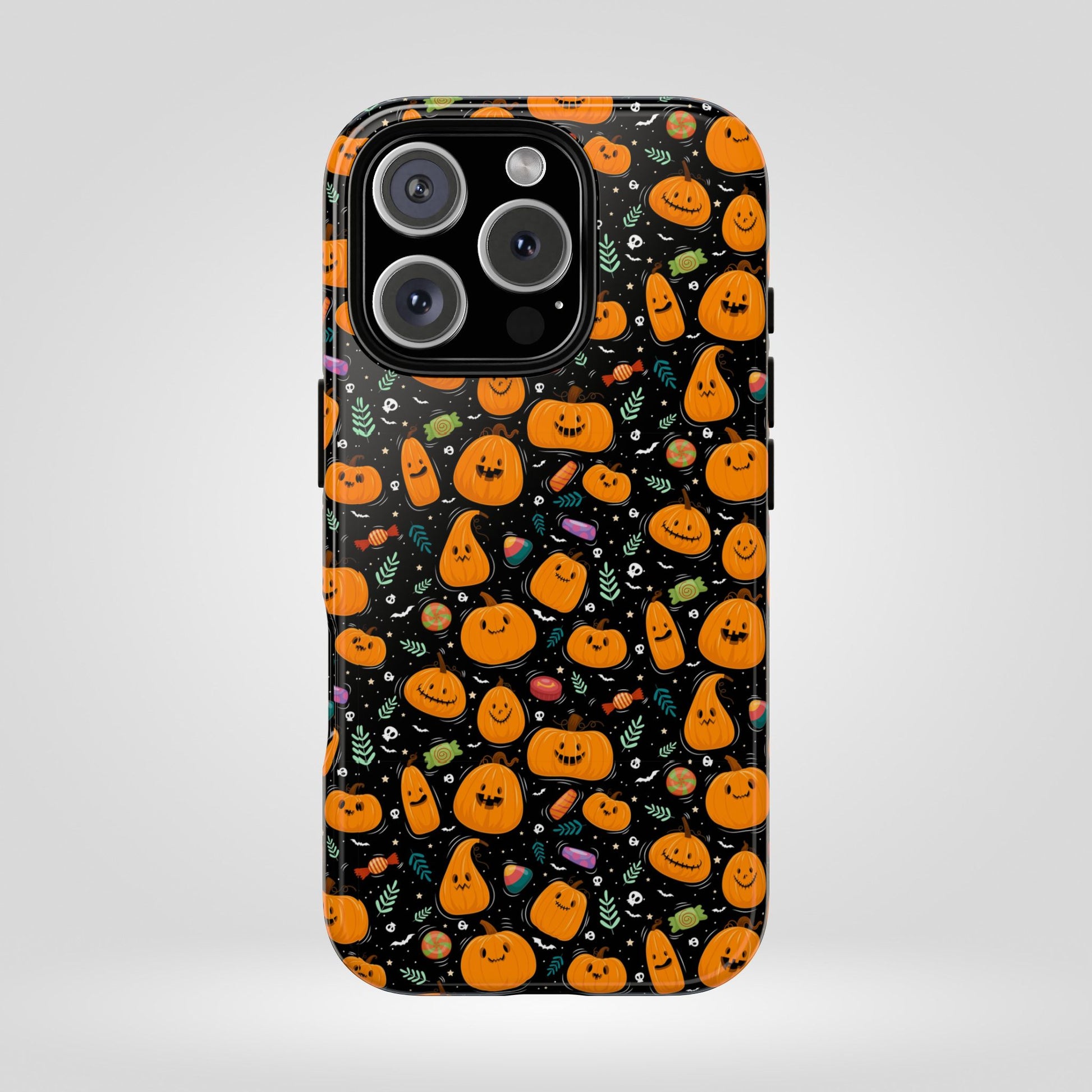 Halloween Phone Case for Gift, Pumpkin Pattern, iPhone & Samsung