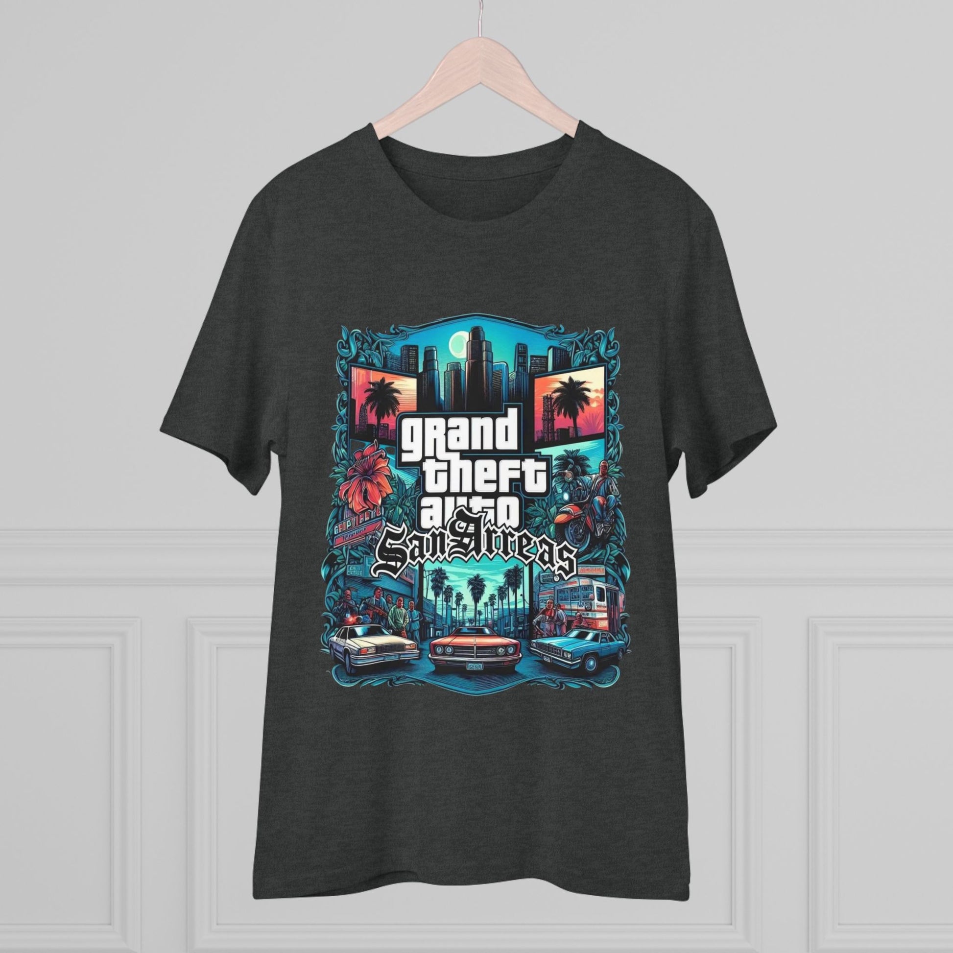 Retro GTA-Inspired Unisex T-Shirt, Gamer Gift, Casual Wear, Streetwear, Urban Style, Cool Graphic Tee - Roe Creation