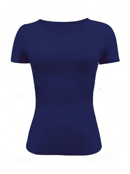 Round Neck Short Sleeve T-Shirt - Roe Creation