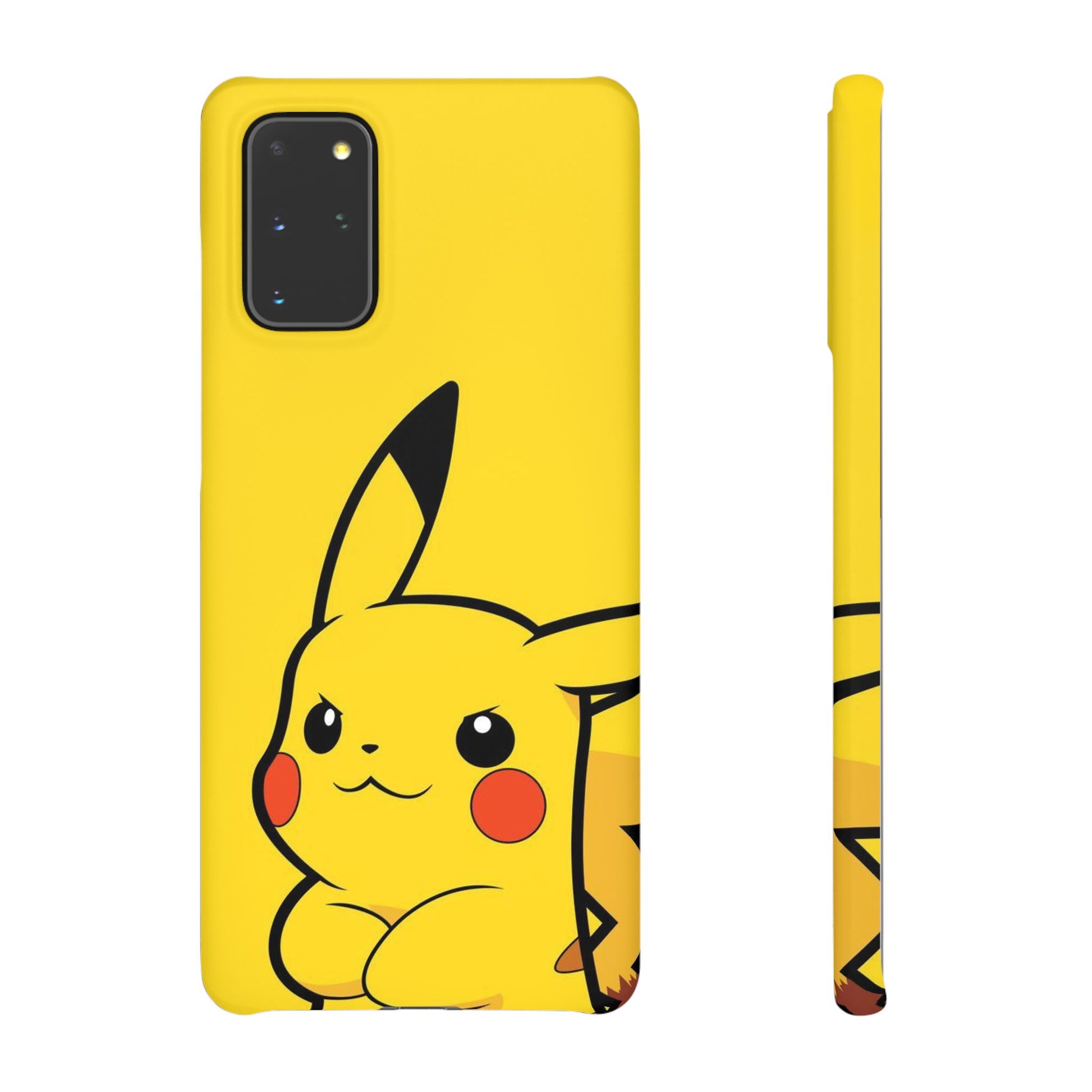 Pikachu Phone Case, Pokemon Phone Case, Snap Cases, Cartoon, Yellow, iPhone, Samsung - Roe Creation