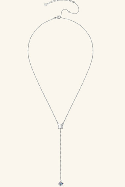 1 Carat Moissanite 925 Sterling Silver Necklace - Roe Creation