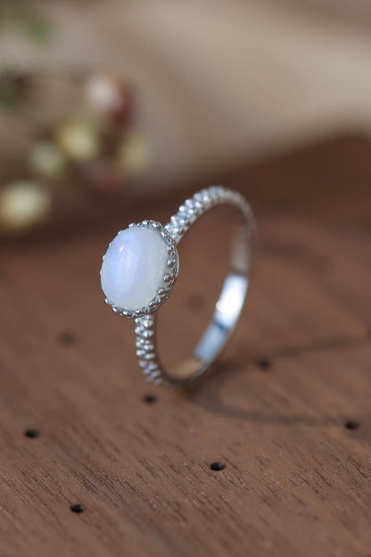 Moonstone 925 Sterling Silver Ring - Roe Creation