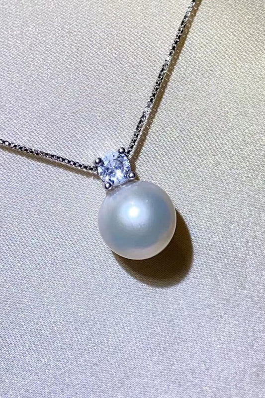Freshwater Pearl 925 Sterling Silver Necklace - Roe Creation