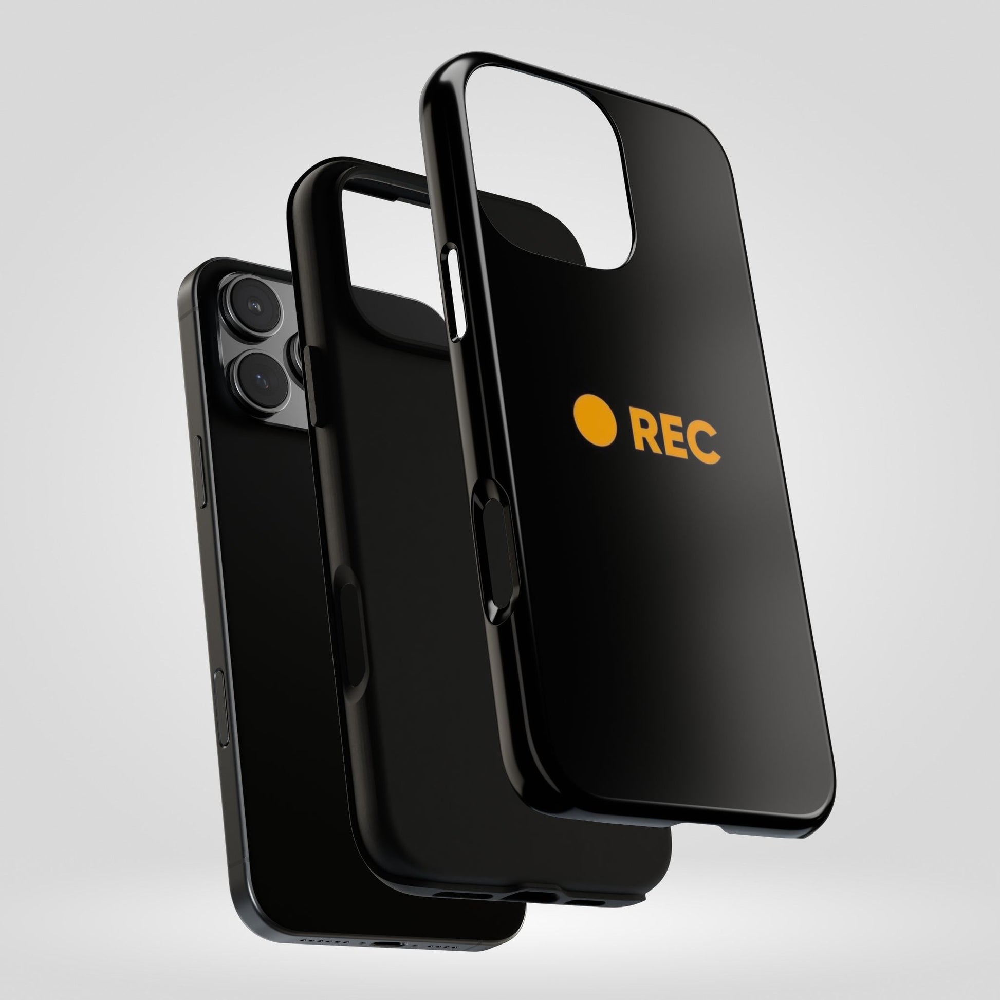 P*rn Hub Symbol Tough Cases - 'REC' Phone Case - Durable Black Design for Filmmakers and Creatives - Roe Creation