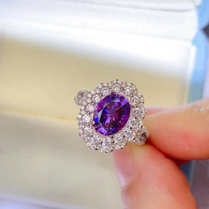 2 Carat Moissanite 925 Sterling Silver Ring - Roe Creation