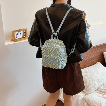 Fringe Edge Mini Backpack Bag - Roe Creation