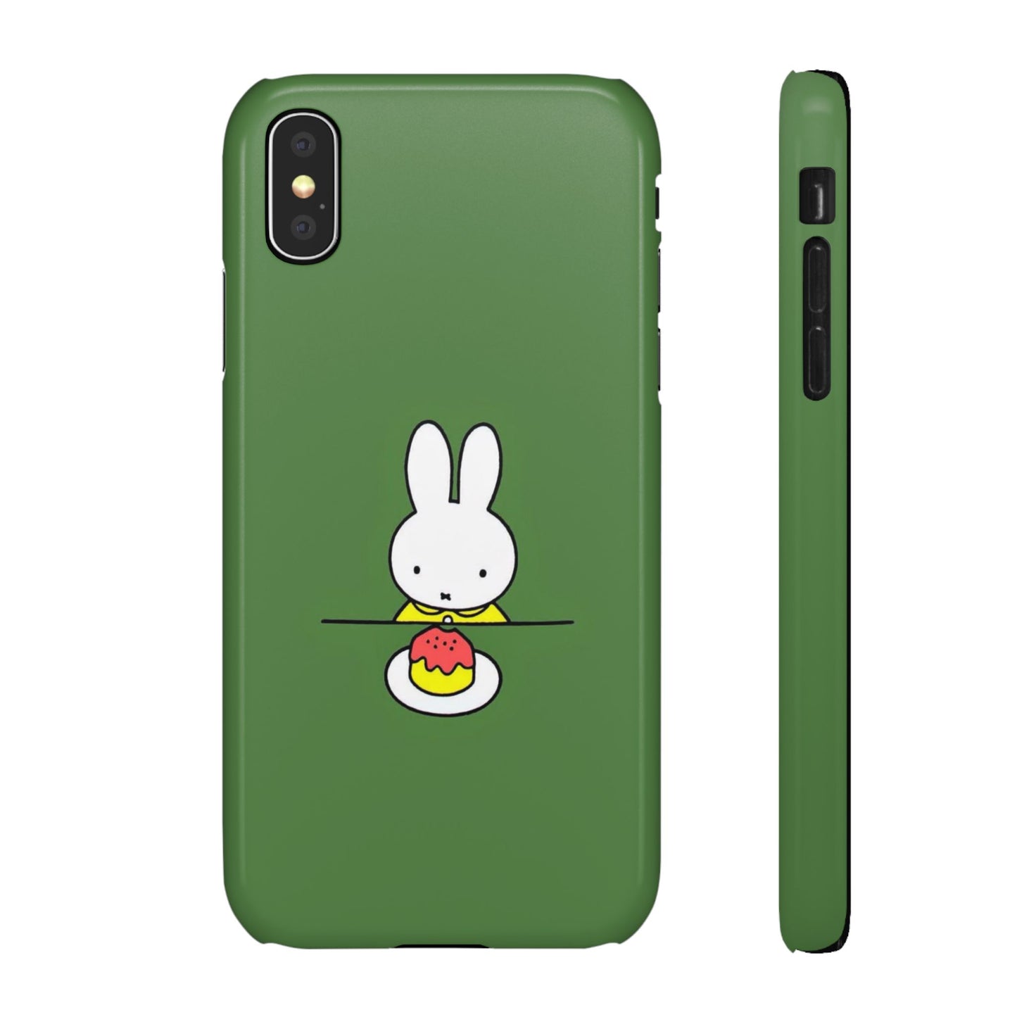 Miffy Phone Case, Snap Case, Green Miffy - iPhone, Samsung.