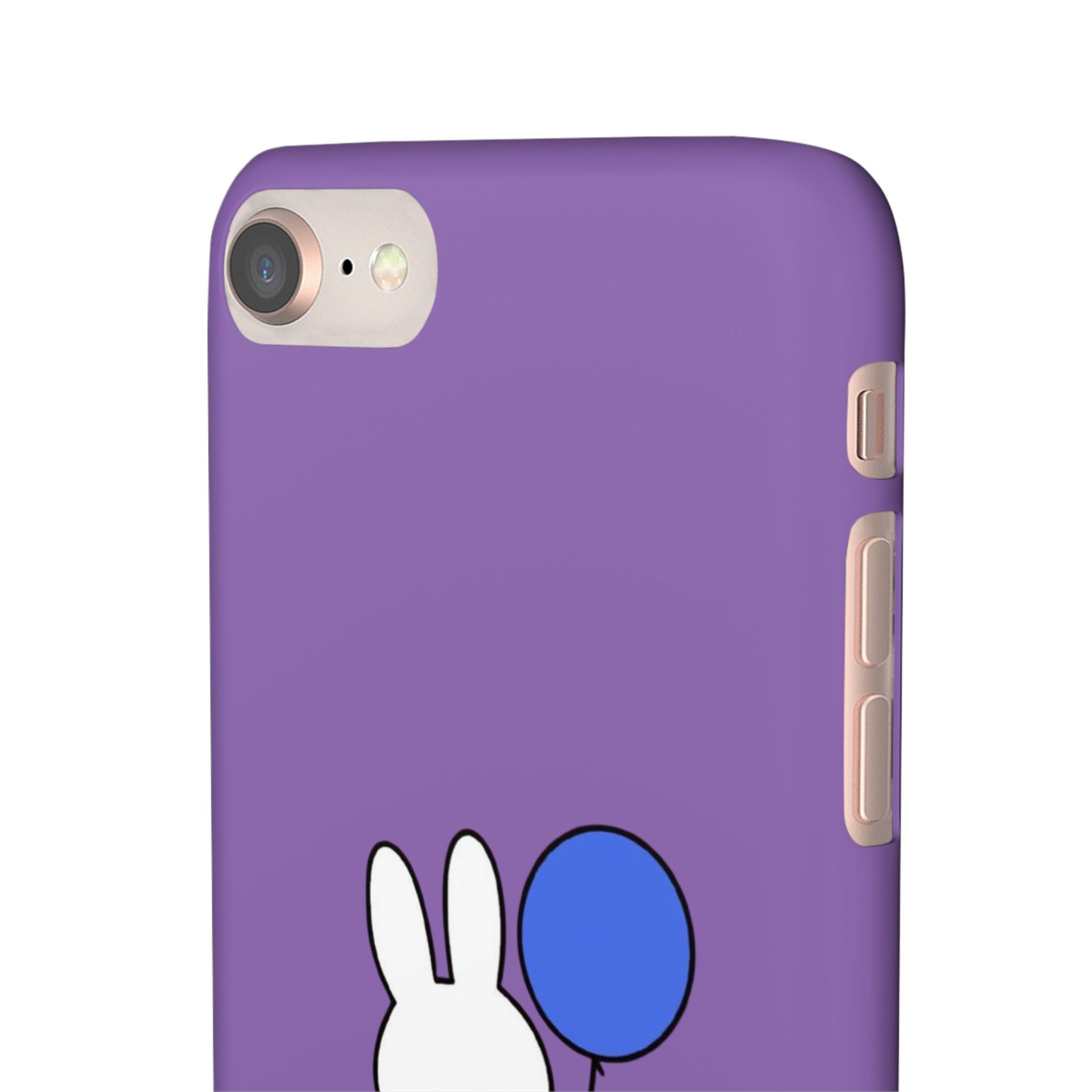 Miffy Phone Case, iPhone, Samsung Snap Case - Cartoon Fun Purple Phone Accessory for Kids and Adults - Roe Creation