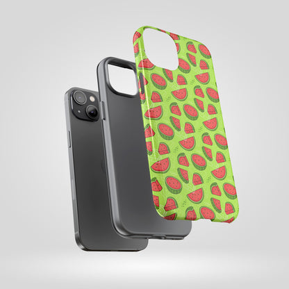 Watermelon Tough iPhone Case – Vibrant Fruit Phone Cover for Summer Vibes - Roe Creation