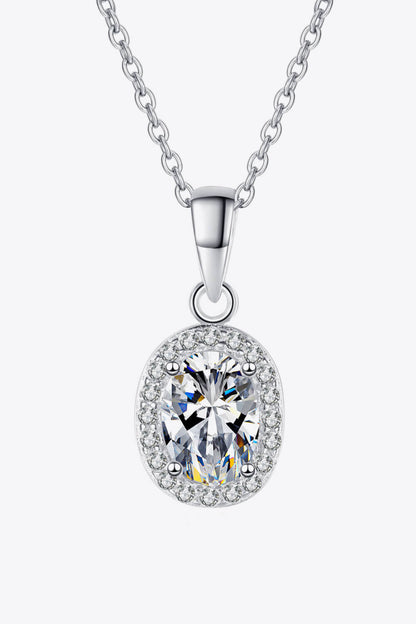 Be The One 1 Carat Moissanite Pendant Necklace - Roe Creation