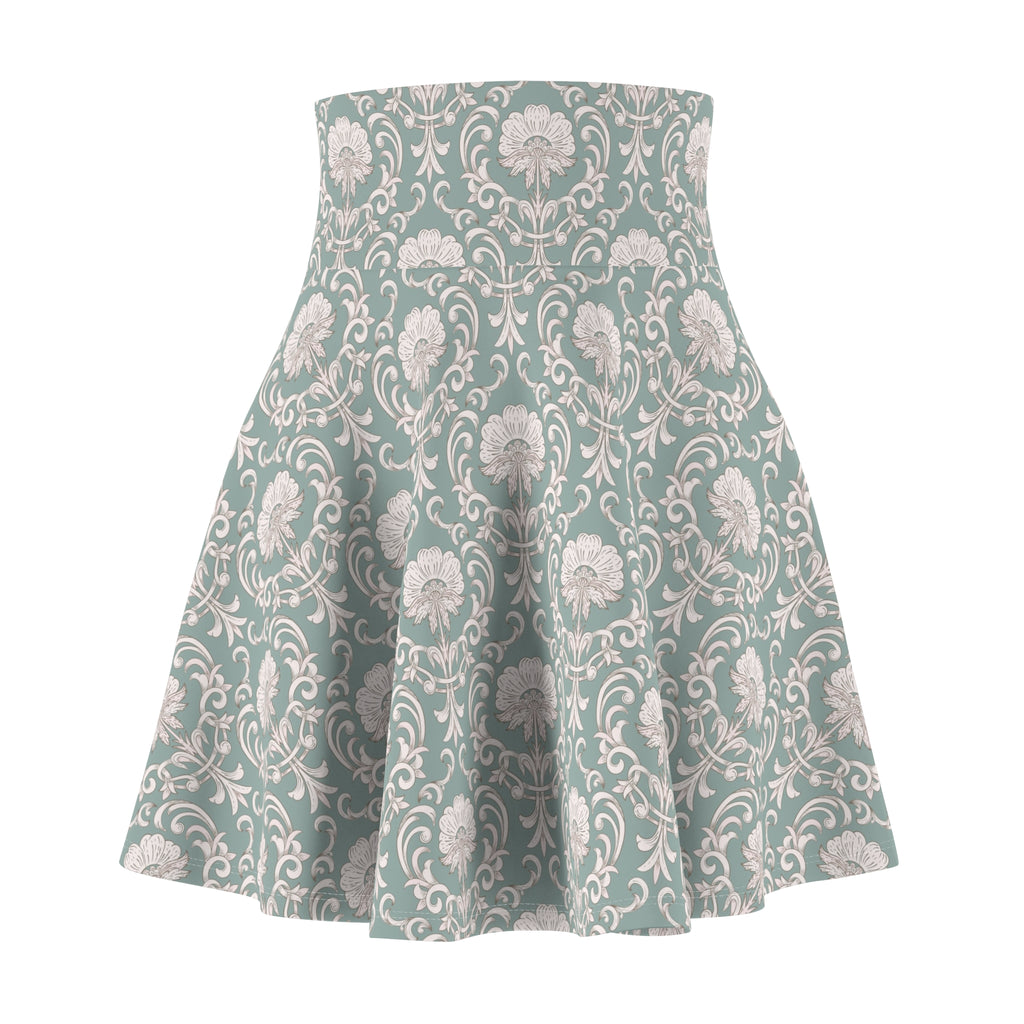 Retro Women's Skater Skirt, Stylish AOP Mini Skirt, Spring Fashion, Summer Wear, Bohemian Outfit, Trendy Party Skirt - Roe Creation