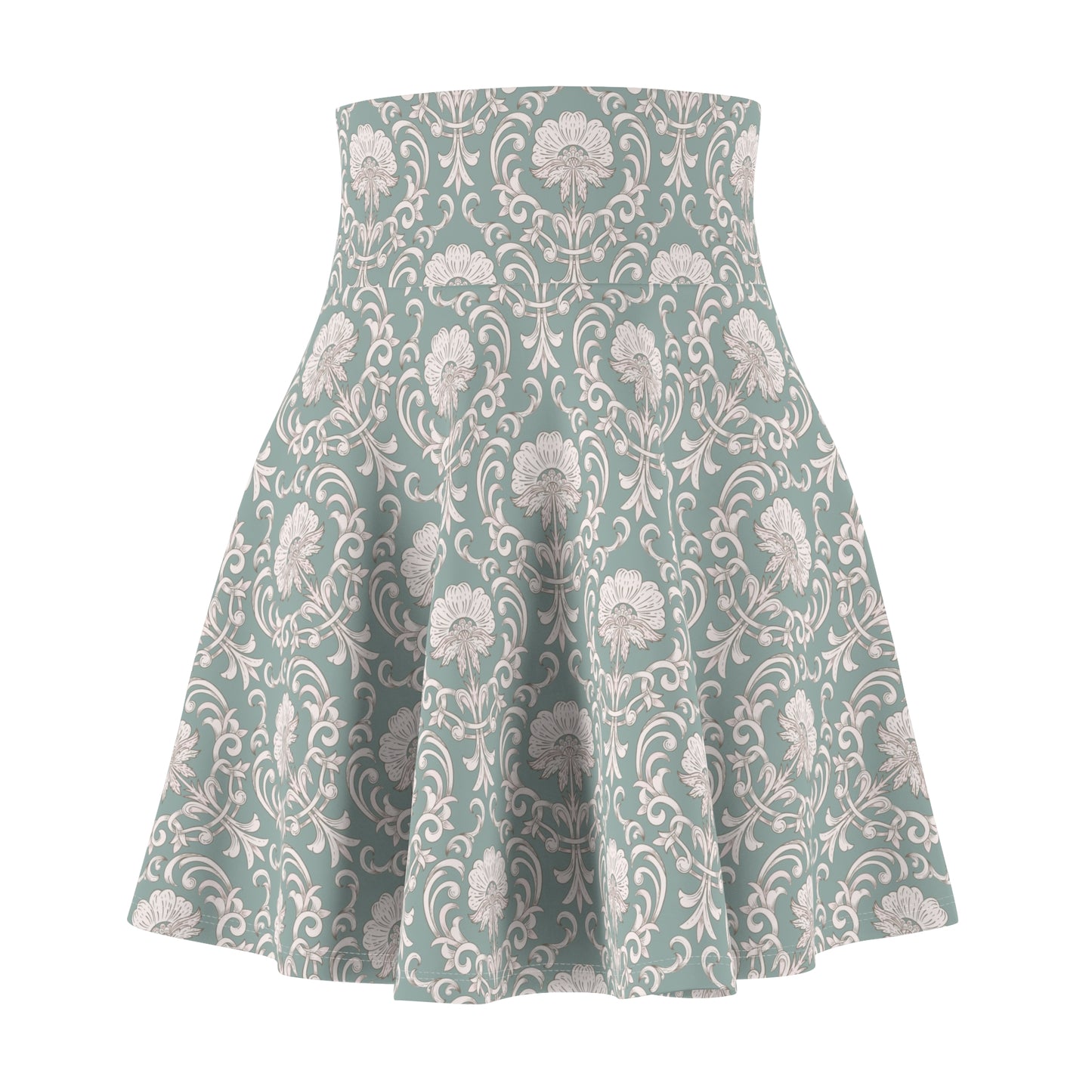 Retro Women's Skater Skirt, Stylish AOP Mini Skirt, Spring Fashion, Summer Wear, Bohemian Outfit, Trendy Party Skirt