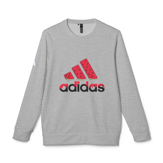Original Adidas Watermelon Unisex Fleece Sweatshirt | Trendy Casual Wear, Summer Vibes, Gift for Him/Her, Outdoor Style, Sporty Look.