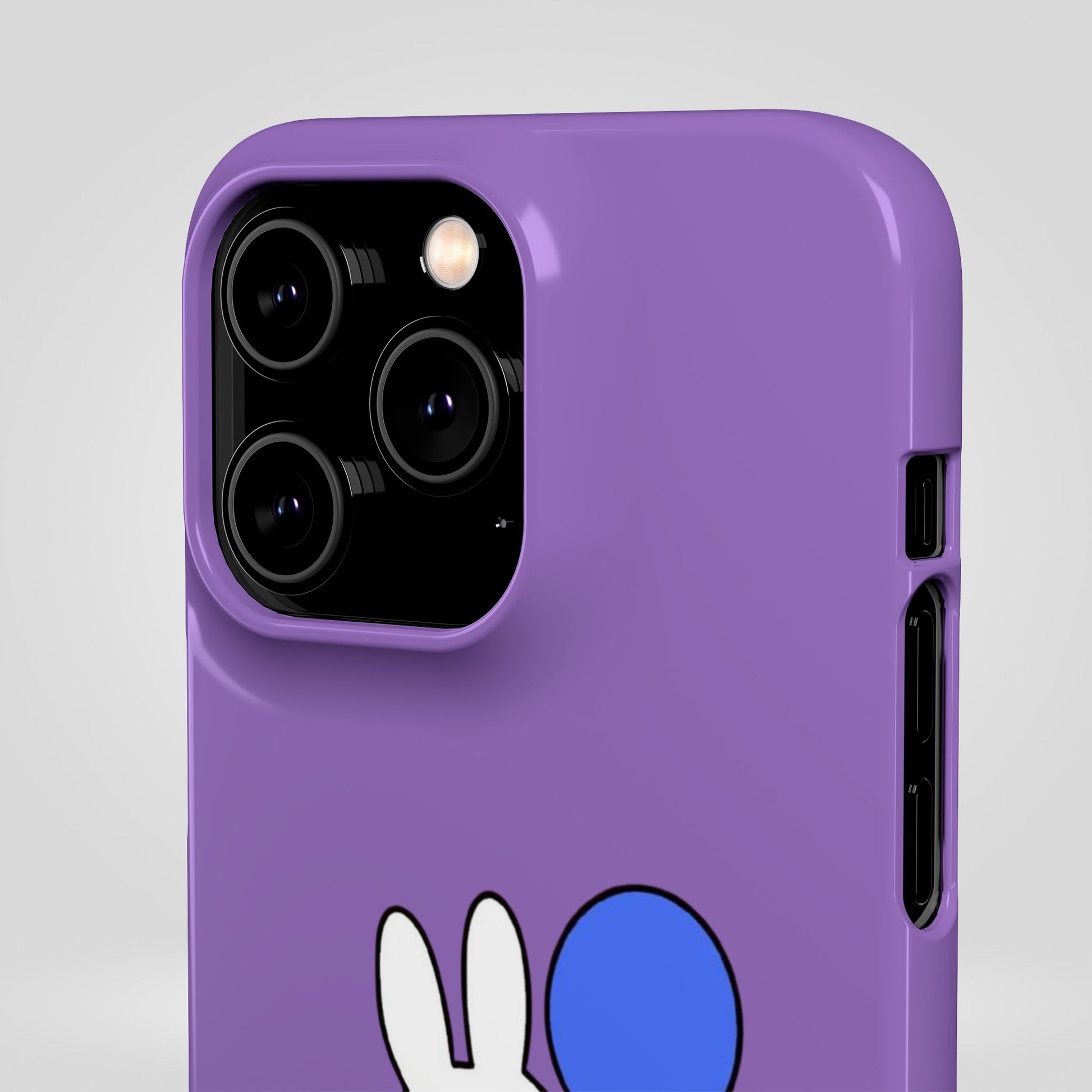 Miffy Phone Case, iPhone, Samsung Snap Case - Cartoon Fun Purple Phone Accessory for Kids and Adults - Roe Creation