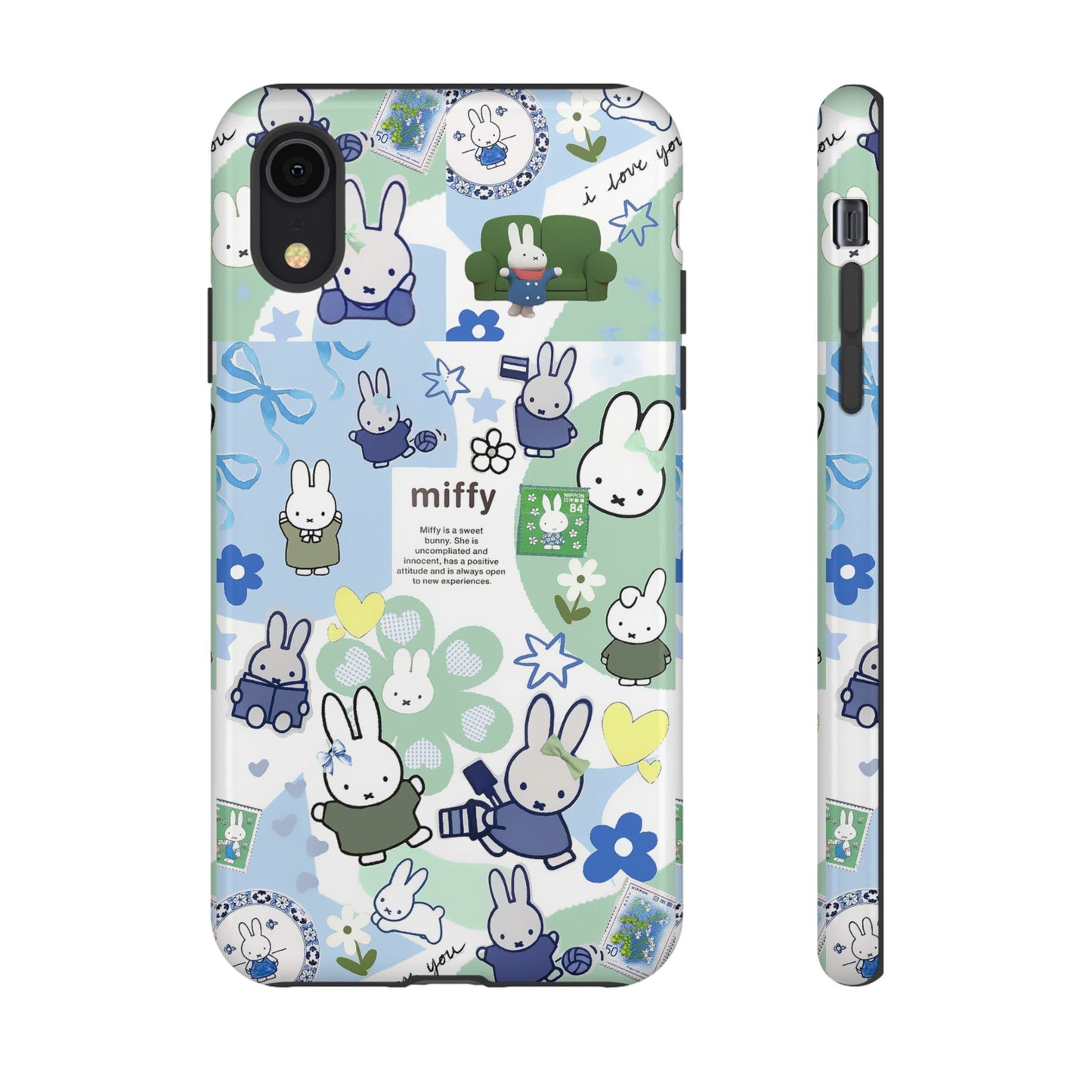 Cute Miffy Tough Phone Case - iPhone, Samsung Stylish Design for Bunny Lovers