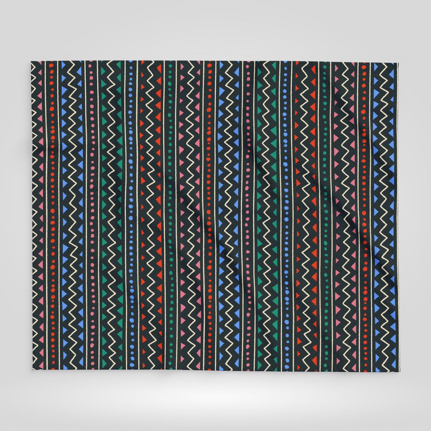 Colorful Boho Patterned Arctic Fleece Blanket for Cozy Living