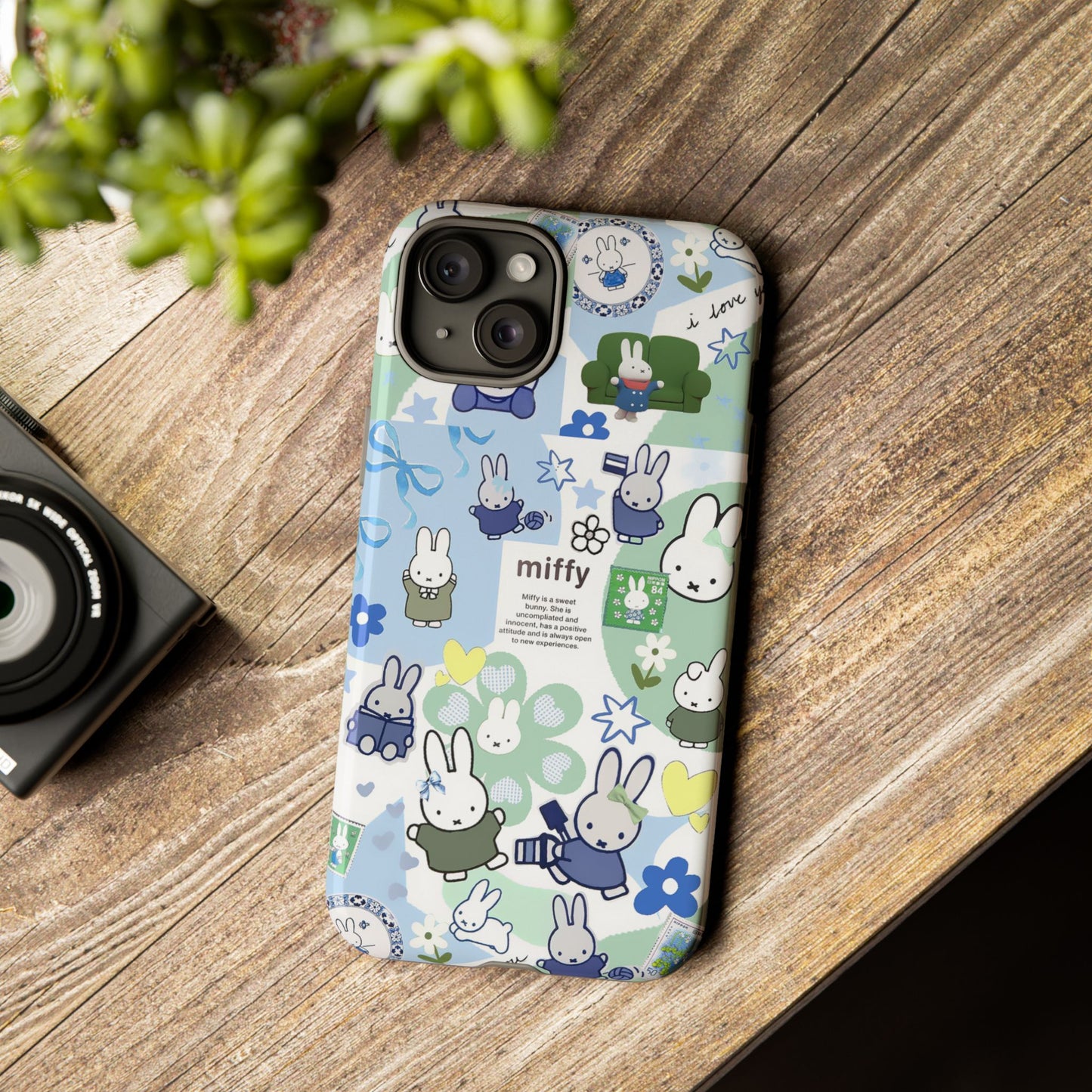 Cute Miffy Tough Phone Case - iPhone, Samsung Stylish Design for Bunny Lovers