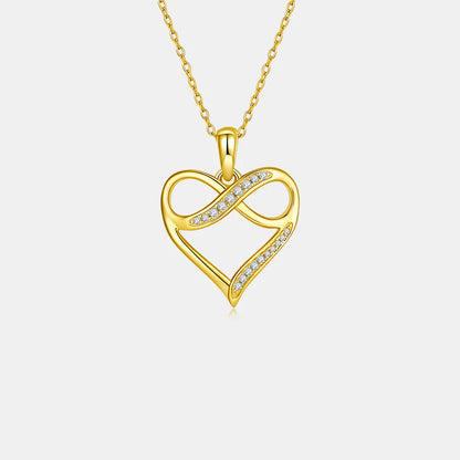 Moissanite 925 Sterling Silver Heart Necklace - Roe Creation