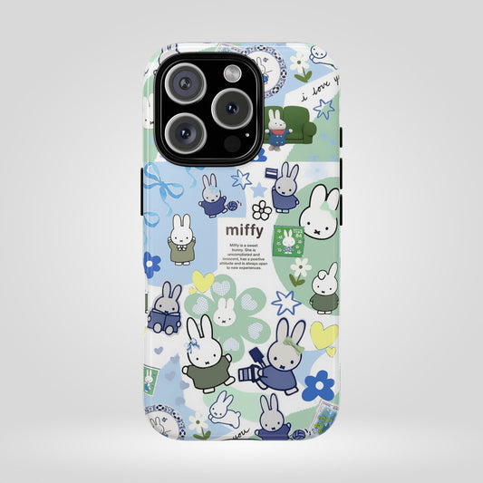 Cute Miffy Tough Phone Case - iPhone, Samsung Stylish Design for Bunny Lovers