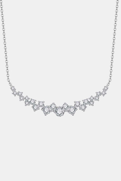 1.64 Carat Moissanite 925 Sterling Silver Necklace - Roe Creation