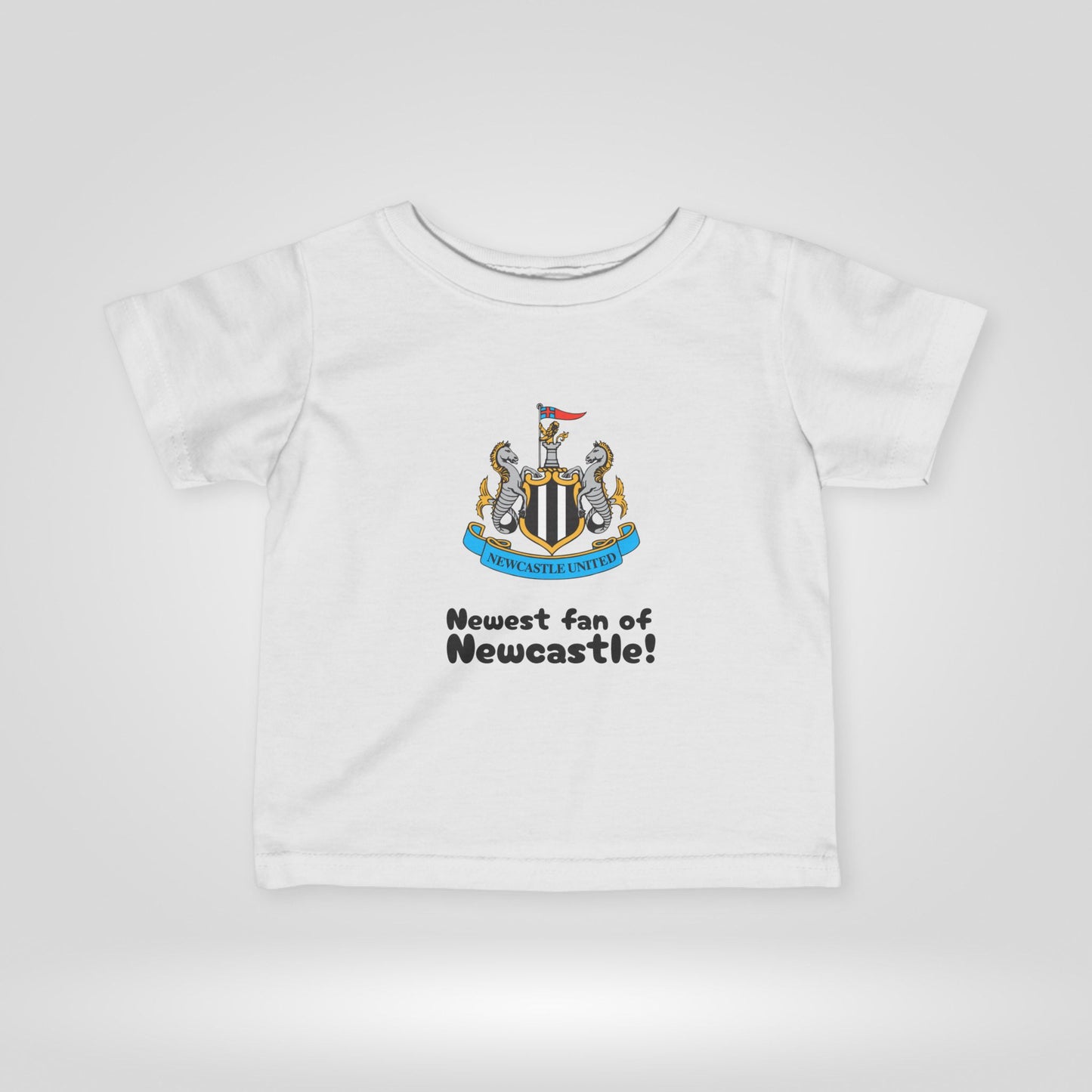 Newcastle United FC Infant Tee - Newest fan of Newcastle!.
