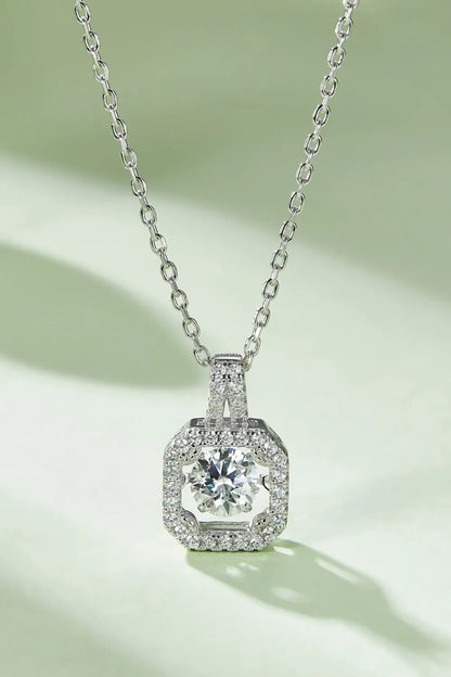 Adored Moissanite 925 Sterling Silver Necklace - Roe Creation