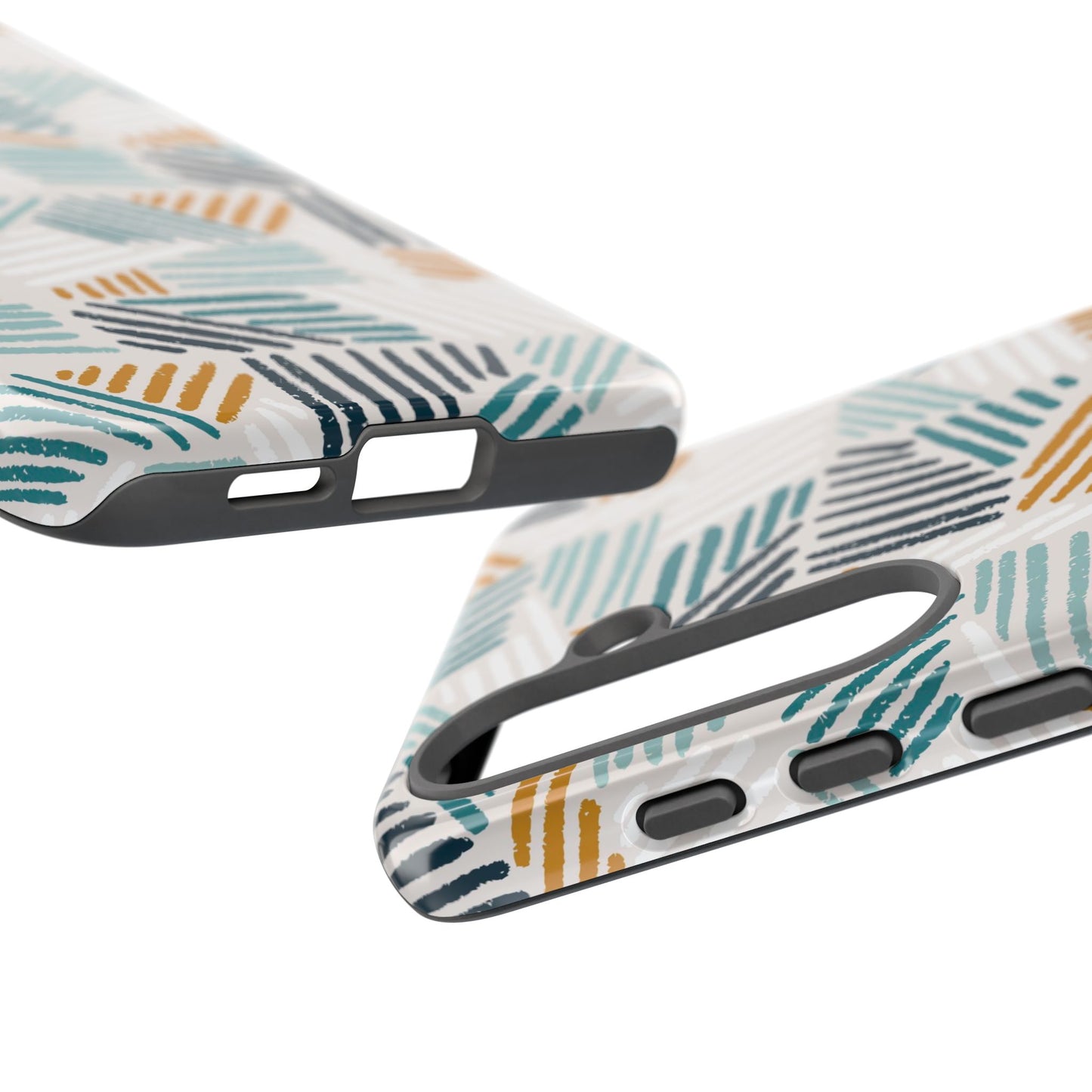 Stylish Tough Phone Case with Geometric Design