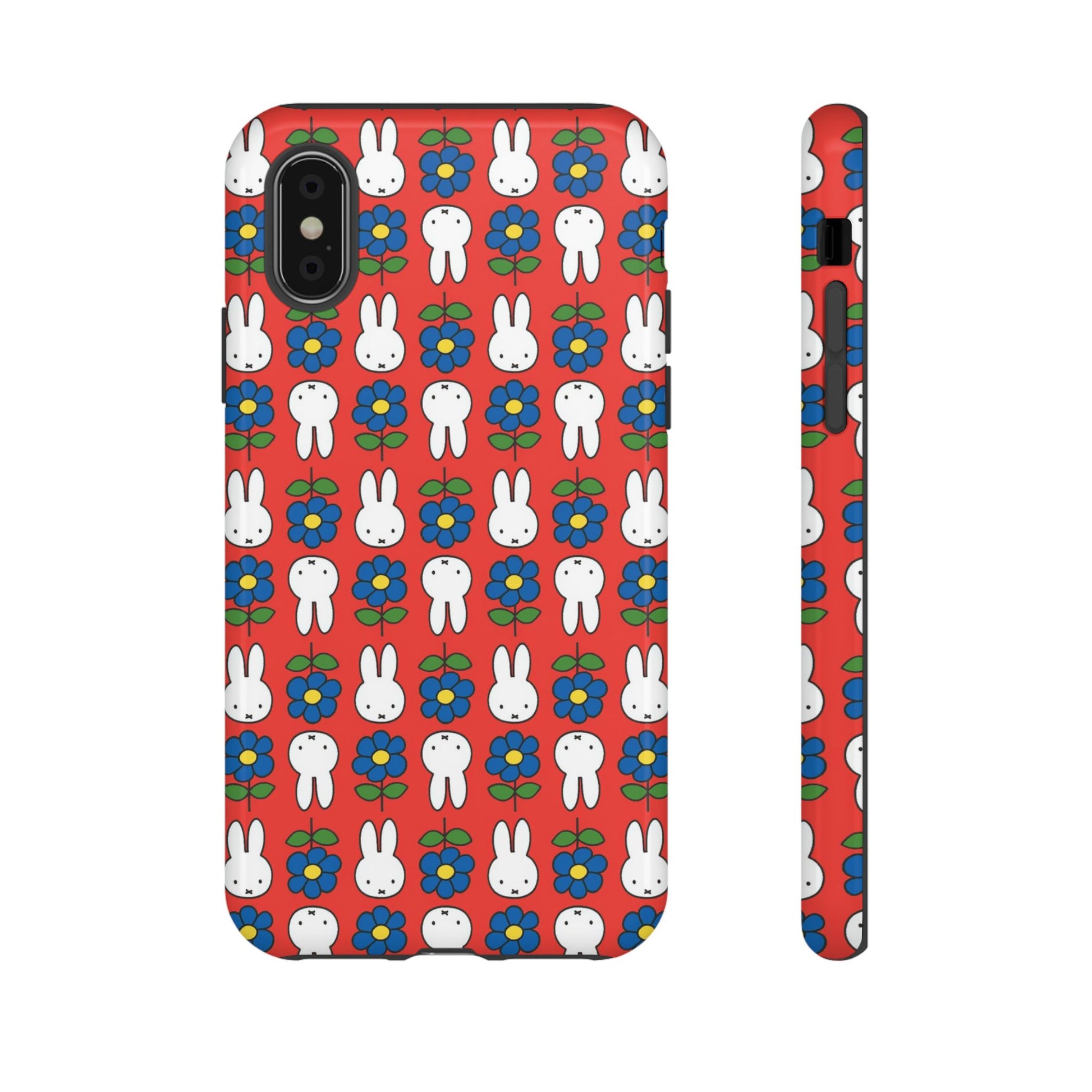 Cute Miffy Floral Phone Case - Tough Protection with Fun Design, iPhone, Samsung - Roe Creation