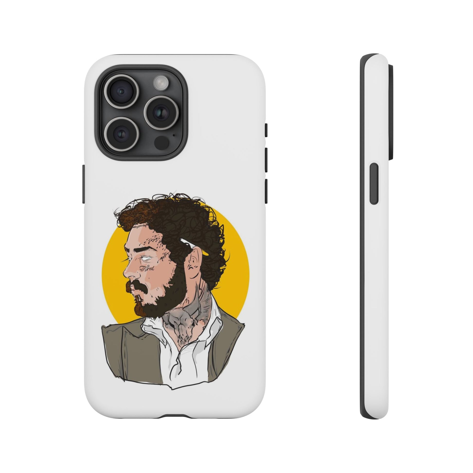 Post Malone iPhone Case - Tough Cases with Unique Illustration Design - Roe Creation