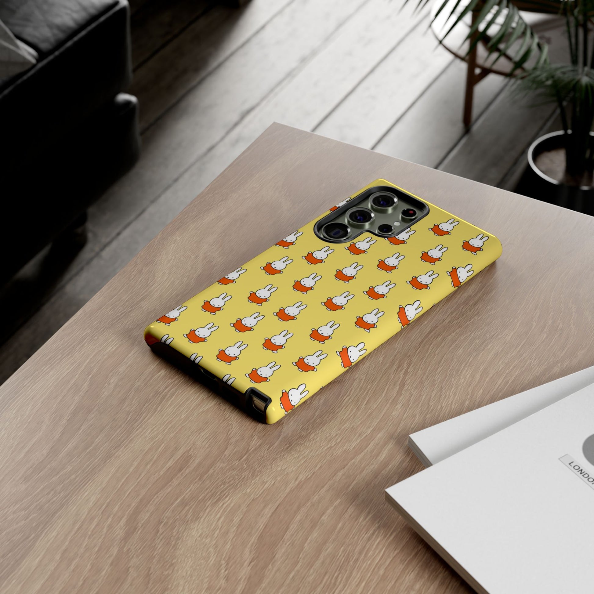 Cute Miffy Tough Phone Case - Miffy Series, Yellow, iPhone, Samsung - Roe Creation