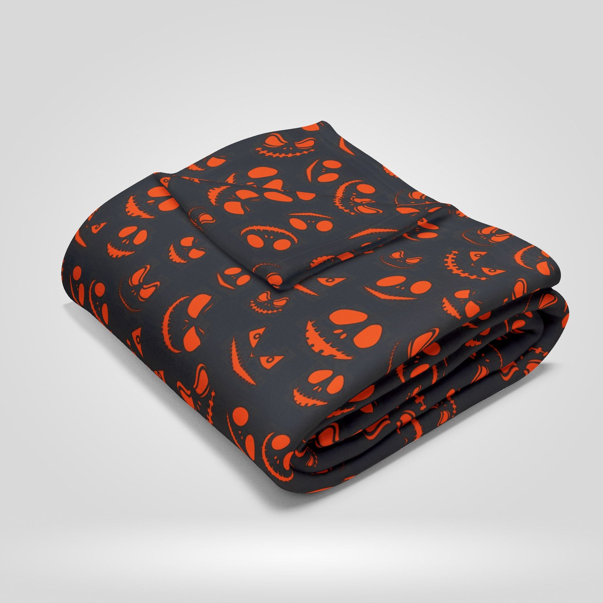 Halloween Pumpkin Fleece Blanket for Gift