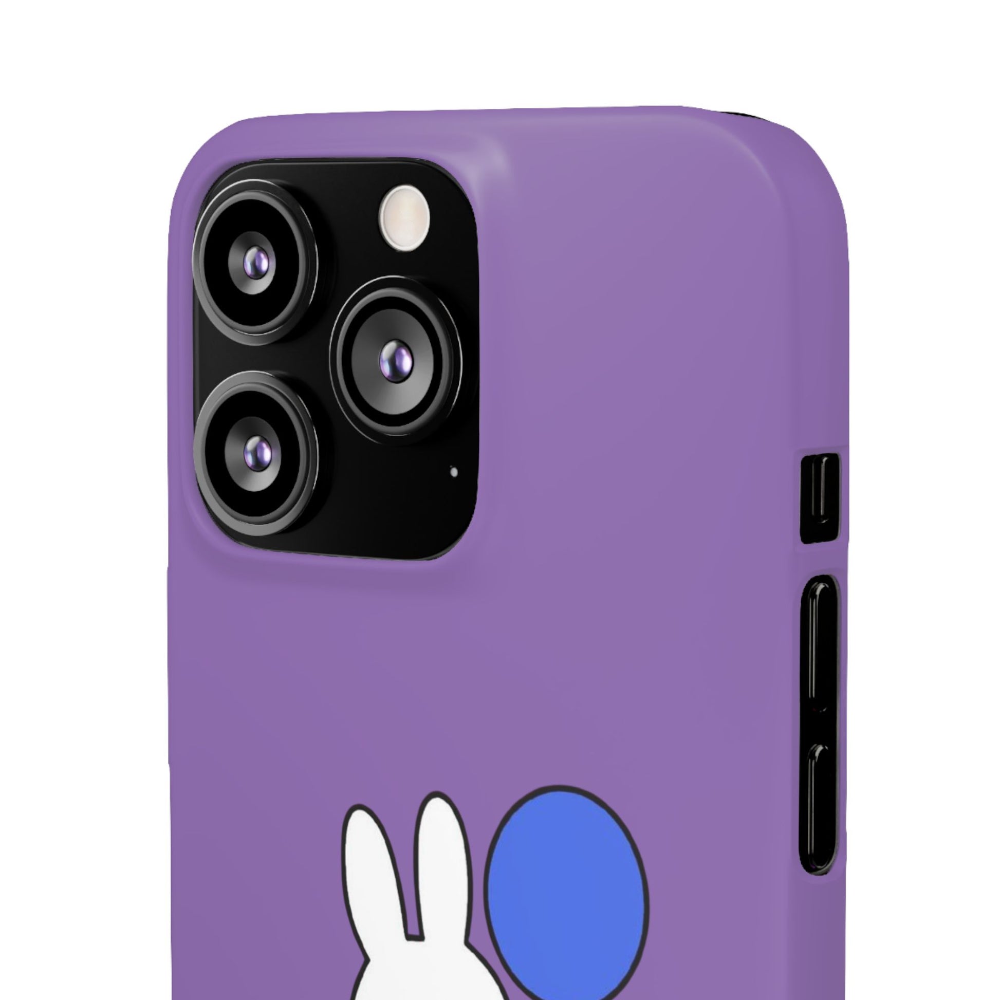Miffy Phone Case, iPhone, Samsung Snap Case - Cartoon Fun Purple Phone Accessory for Kids and Adults - Roe Creation