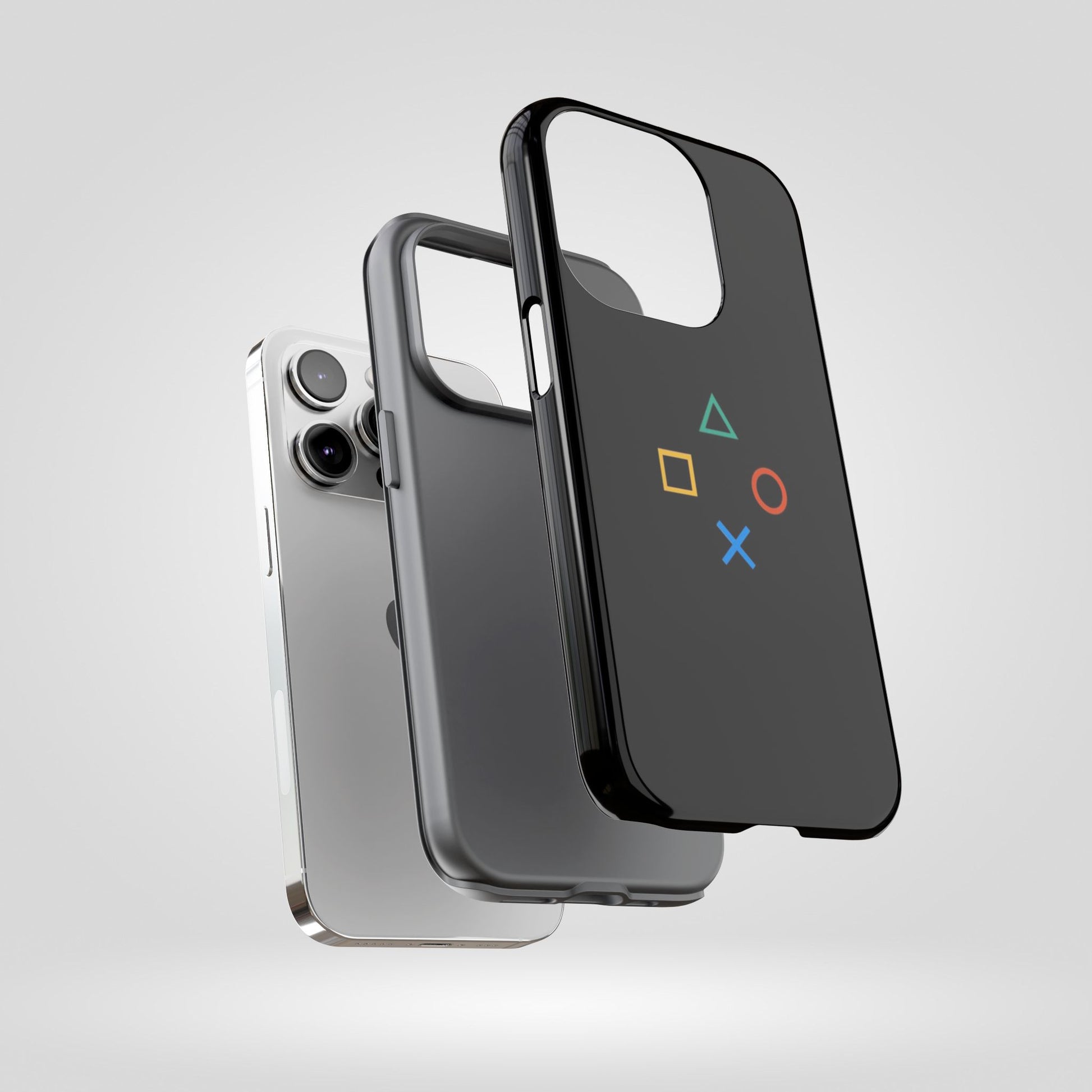 PlayStation Symbol Minimal Tough Case for iPhone - Gamer Accessories - Roe Creation