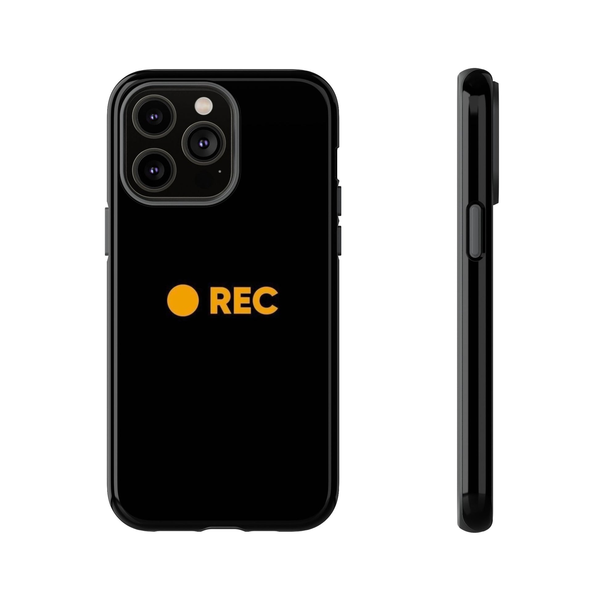 P*rn Hub Symbol Tough Cases - 'REC' Phone Case - Durable Black Design for Filmmakers and Creatives - Roe Creation