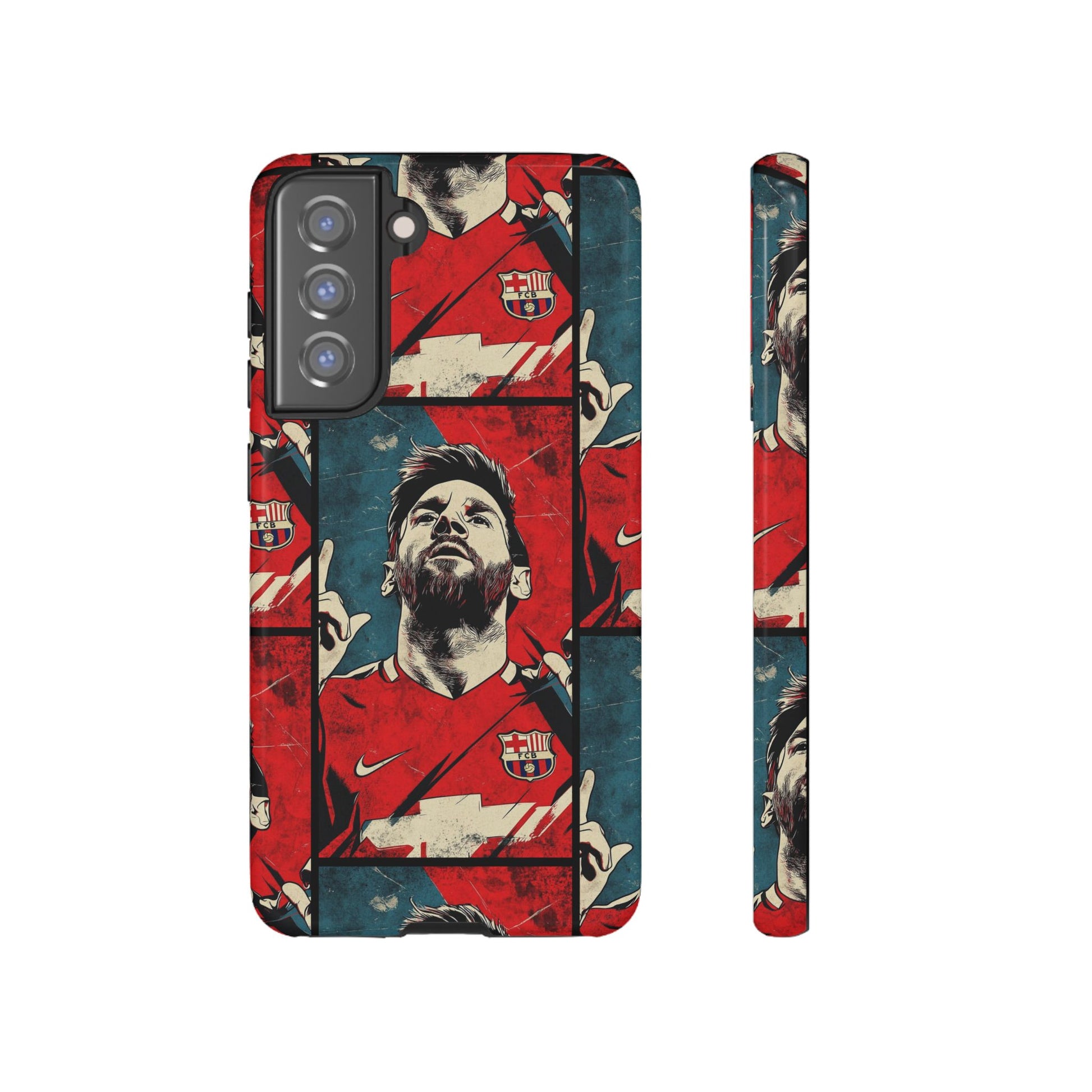 Lionel Messi Tough Phone Case - Messi Illustration for Fans - Roe Creation