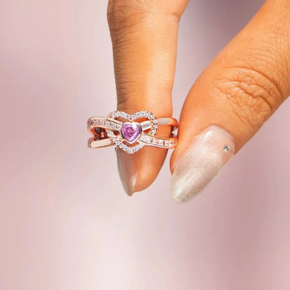 Heart Shape Zircon 925 Sterling Silver Ring - Roe Creation