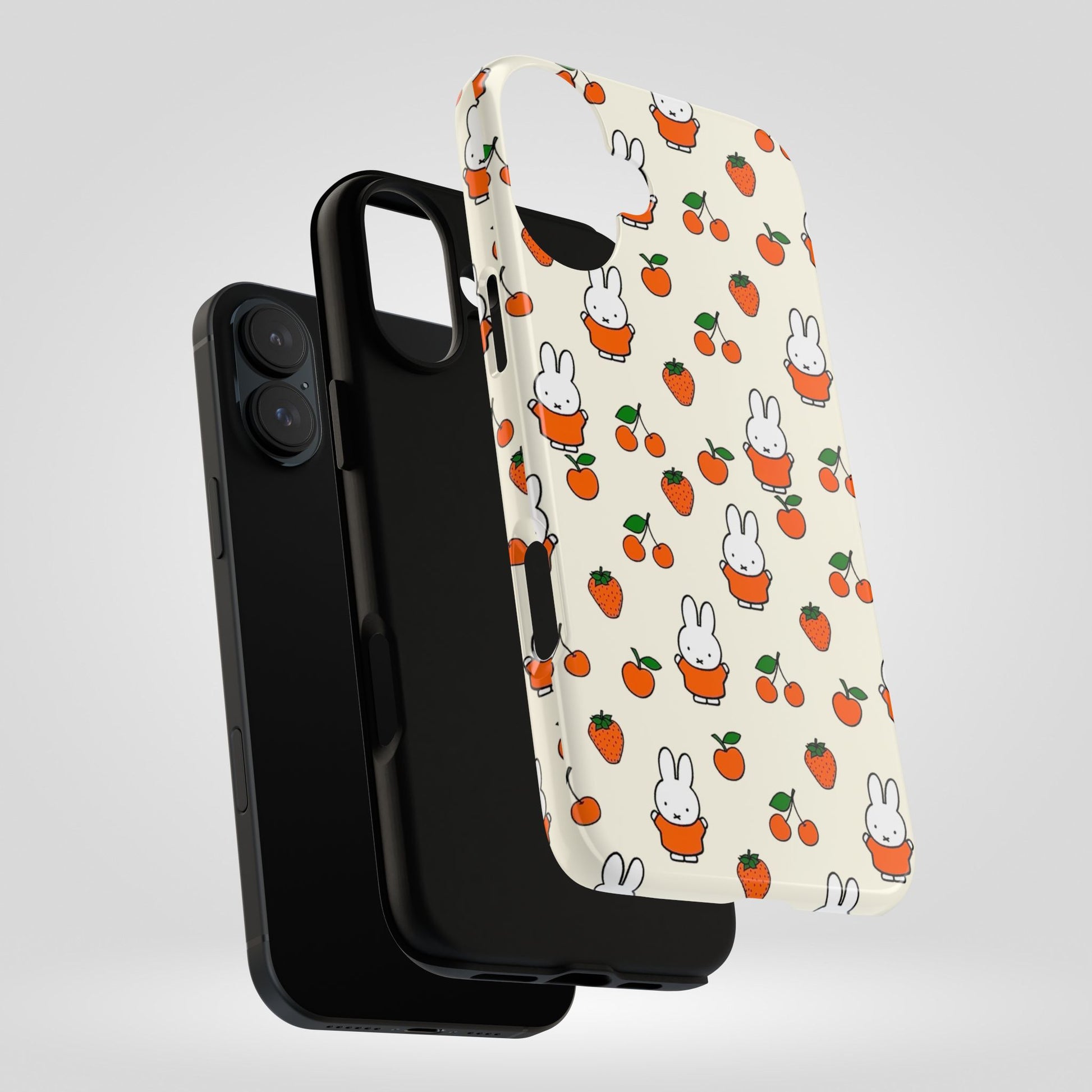 Cute Miffy & Strawberry Tough Phone Case for Miffy Lovers, iPhone, Samsung - Roe Creation