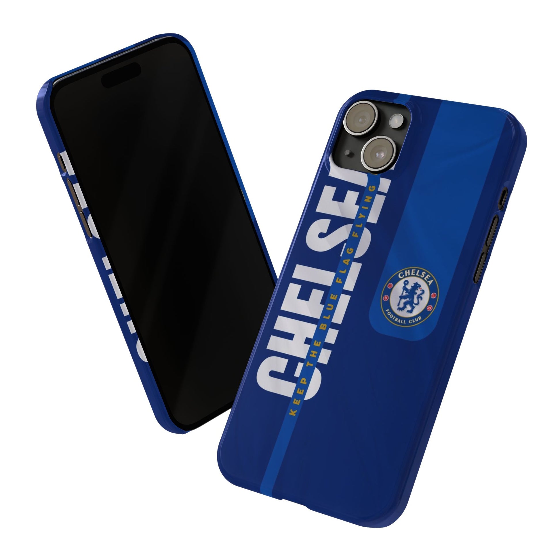 Chelsea FC Slim Phone Case for iPhone - Keep The Blue Flag Flying High - Roe Creation