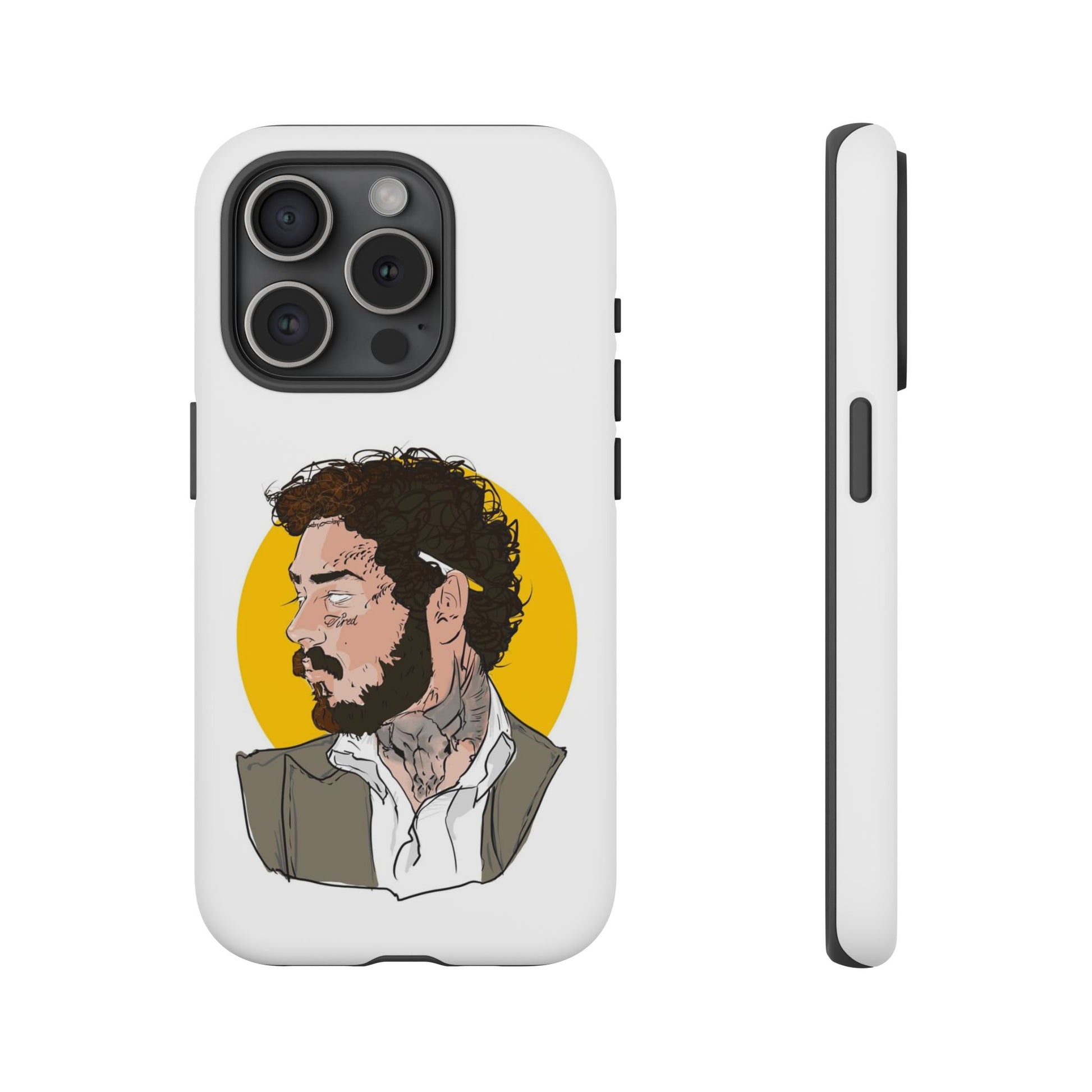 Post Malone iPhone Case - Tough Cases with Unique Illustration Design - Roe Creation