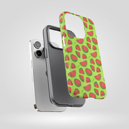 Watermelon Tough iPhone Case – Vibrant Fruit Phone Cover for Summer Vibes - Roe Creation