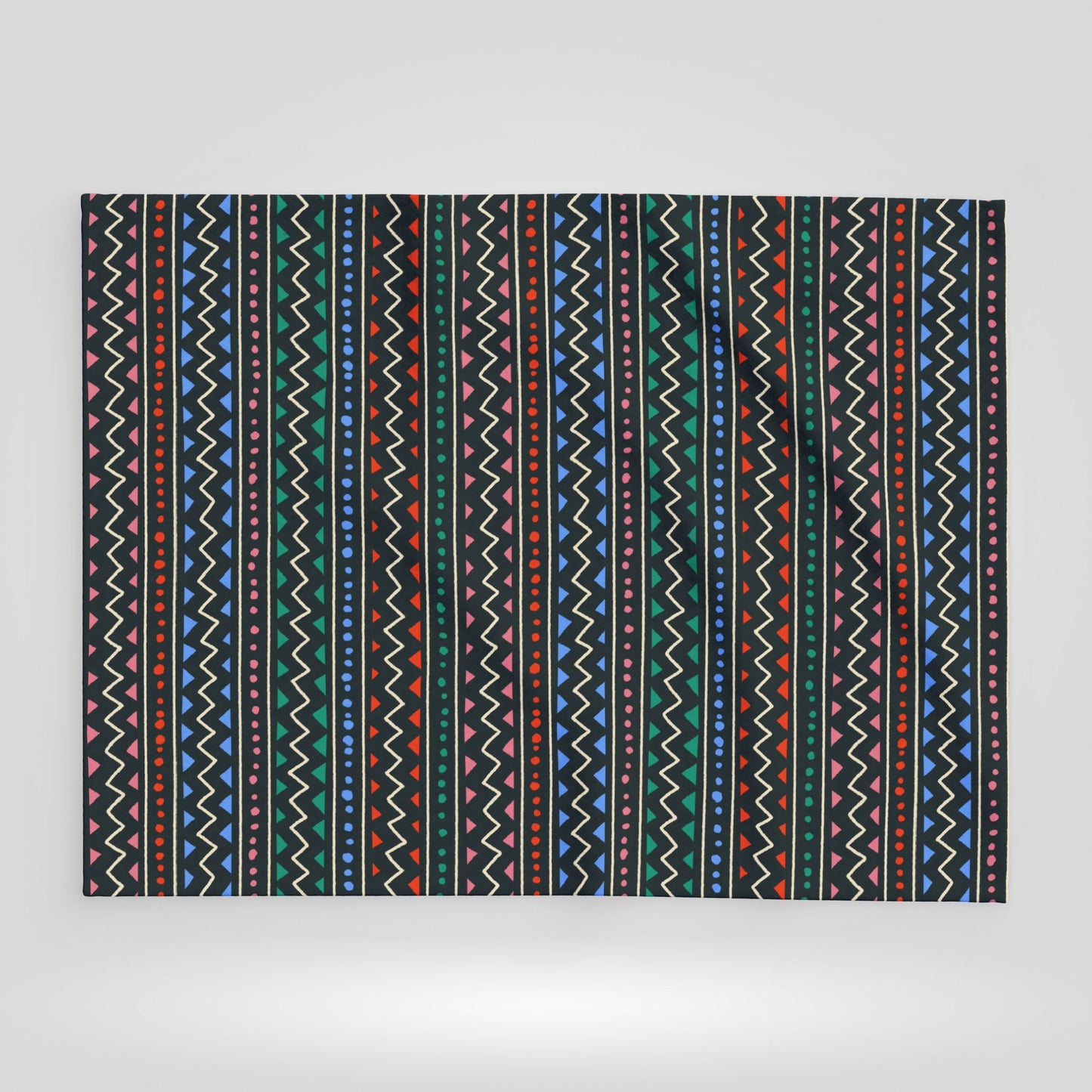 Colorful Boho Patterned Arctic Fleece Blanket for Cozy Living