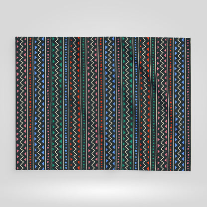 Colorful Boho Patterned Arctic Fleece Blanket for Cozy Living