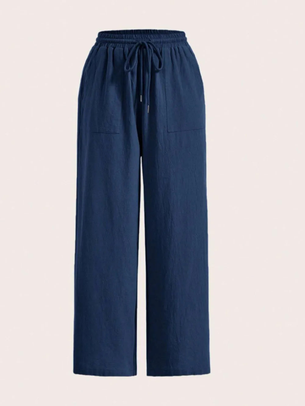Drawstring Wide Leg Pants - Roe Creation
