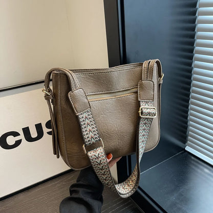 PU Leather Adjustable Strap Shoulder Bag - Roe Creation